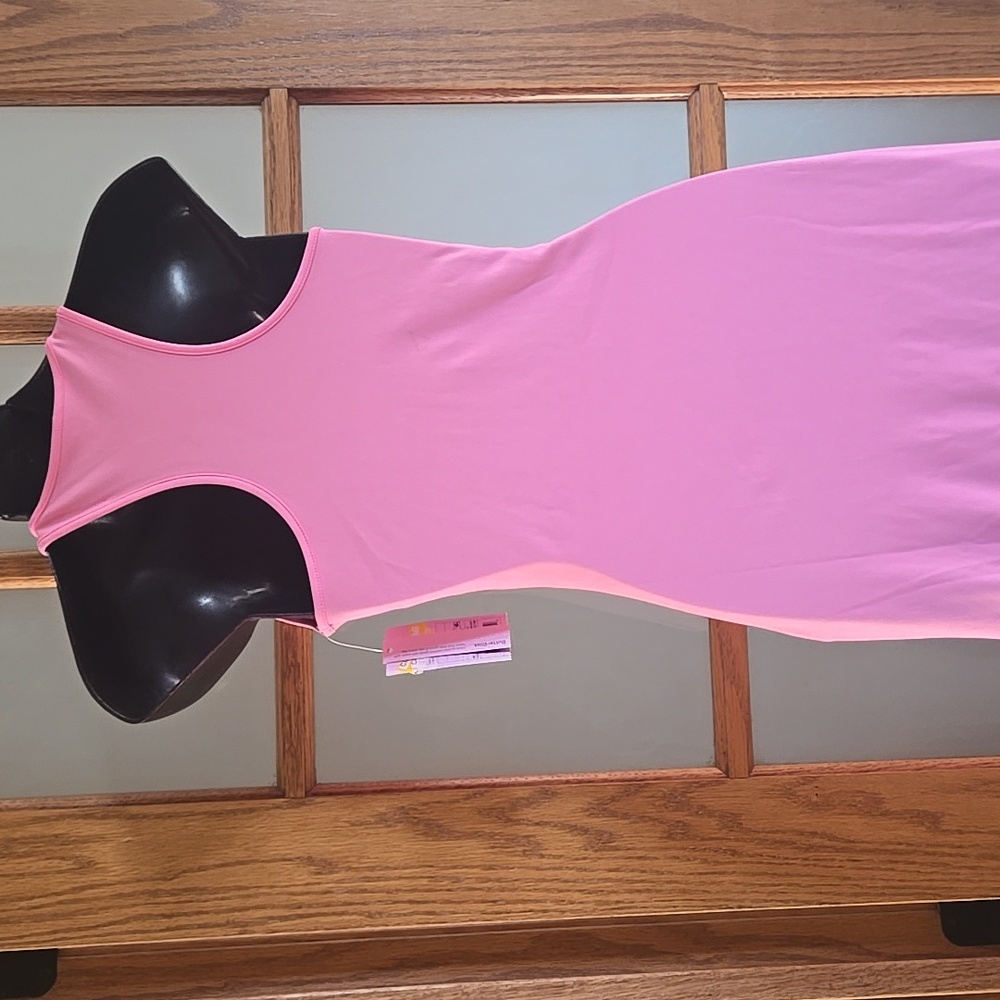 Wild Fable ButterBliss Sleeveless Keyhole Dress Sundress size M  Pink NEW - Picture 7 of 14
